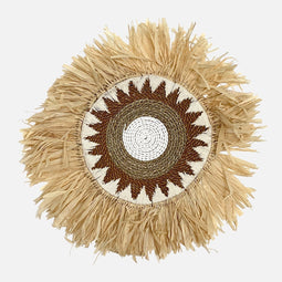 Uma Cantik Decoração de Parede Redonda Kupang Sun
