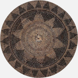 Uma Cantik - Wanddecoratie 'Lombok' (Zwart, 50cm)