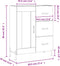 vidaXL - Dressoir - 69,5x34x90 - cm - bewerkt - hout - sonoma - eikenkleurig