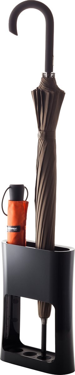 Umbrella Stand - Oval - Black