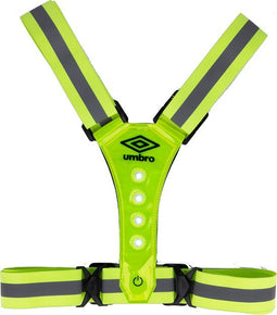 Umbro Hardloopvest - Reflecterend Hesje - met Verlichting - 8LEDs - Verstelbaar