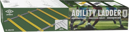 Umbro Loopladder - 4 Meter - Speed Ladder - Agility Ladder - Voetbal Trainingsmateriaal - Incl. Grondpinnen en Opbergtas - Geel