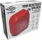 Umbro Mini Speaker - Draadloos - Met Lus - 400mAh - Zwart/ Rood