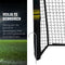 Umbro Voetbaldoel - Voetbal Goal 180 x 120 x 60 cm - Voetbalgoal Groot - Buitenspeelgoed voor Kinderen en Volwassenen - Snelle Montage - Voetbal Training Doel - Metaal - Zwart/ Geel