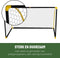 Umbro Voetbaldoel - Voetbal Goal 180 x 91 x 120 cm - Voetbalgoal Groot - Buitenspeelgoed voor Kinderen en Volwassenen - Opvouwbaar en Snelle Montage - Voetbal Training Doel - Zwart/ Geel