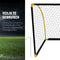 Umbro Voetbaldoel - Voetbal Goal 180 x 91 x 120 cm - Voetbalgoal Groot - Buitenspeelgoed voor Kinderen en Volwassenen - Opvouwbaar en Snelle Montage - Voetbal Training Doel - Zwart/ Geel