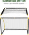 Umbro Voetbaldoel - Voetbal Goal 180 x 91 x 120 cm - Voetbalgoal Groot - Buitenspeelgoed voor Kinderen en Volwassenen - Opvouwbaar en Snelle Montage - Voetbal Training Doel - Zwart/ Geel
