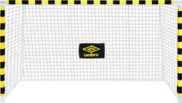 Umbro Voetbaldoel - Voetbal Goal 300 x 200 x 110 cm - Voetbalgoal Groot - Buitenspeelgoed voor Kinderen en Volwassenen - Snelle Montage - Voetbal Training Doel - Metaal - Zwart/ Geel