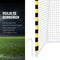 Umbro Voetbaldoel - Voetbal Goal 300 x 200 x 110 cm - Voetbalgoal Groot - Buitenspeelgoed voor Kinderen en Volwassenen - Snelle Montage - Voetbal Training Doel - Metaal - Zwart/ Geel
