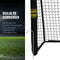 Umbro Voetbaldoel - Voetbal Goal 300 x 200 x 120 cm - Voetbalgoal Groot - Buitenspeelgoed voor Kinderen en Volwassenen - Snelle Montage - Voetbal Training Doel - Metaal - Zwart/ Geel