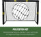 Umbro Voetbaldoel - Voetbal Goal 300 x 200 x 120 cm - Voetbalgoal Groot - Buitenspeelgoed voor Kinderen en Volwassenen - Snelle Montage - Voetbal Training Doel - Metaal - Zwart/ Geel