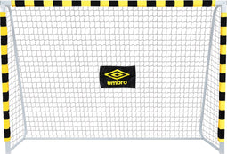Umbro Voetbaldoel - Voetbal Goal 300 x 200 x 90 cm - Voetbalgoal Groot - Buitenspeelgoed voor Kinderen en Volwassenen - Snelle Montage - Voetbal Training Doel - Metaal - Zwart/ Geel