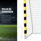 Umbro Voetbaldoel - Voetbal Goal 300 x 200 x 90 cm - Voetbalgoal Groot - Buitenspeelgoed voor Kinderen en Volwassenen - Snelle Montage - Voetbal Training Doel - Metaal - Zwart/ Geel