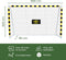 Umbro Voetbaldoel - Voetbal Goal 300 x 200 x 90 cm - Voetbalgoal Groot - Buitenspeelgoed voor Kinderen en Volwassenen - Snelle Montage - Voetbal Training Doel - Metaal - Zwart/ Geel