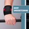 Umbro Wrist Wraps - 2 Stuks - Voor Fitness, Crossfit en Krachttraining - Rood/ Zwart