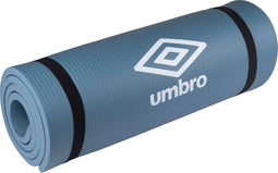 Umbro Yoga Mat - 190 x 58 x 1 CM - met Transport Band - Extra Soft en 1 CM Dik - Anti-Slip Fitness Mat - Blauw