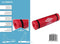 Umbro Yoga Mat - 190 x 58 x 1 CM - met Transport Band - Extra Soft en 1 CM Dik - Anti-Slip Fitness Mat - Rood