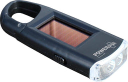PowerPlus Viper Solar 2 LED Zaklampje met Karabijnhaak