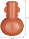 Mica Decorations Boyd Vaas - Metaal - H36 x Ø25 cm - Terra
