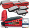LOONARA Reis Inpak Organizers - Packing Cubes Compressie Set - 7 stuks - Sunset Blaze - Rood
