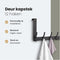Deur kapstok - 12 haken - RVS - Hangend - Kapstokken - Kleer - Kleding - Hangers - Haak - Vintage -