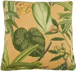 Sierkussen 50x50 Piping outdoor La grave yellow