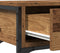 vidaXL - Console - Tafel - Oud - Hout - 72,5x25x75 - cm - Engineered - Wood - & - Staal