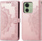 iMoshion Hoesje Geschikt voor Motorola Edge 40 Hoesje Met Pasjeshouder - iMoshion Mandala Bookcase - Rosé Goud