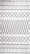 vidaXL - Vloerkleed - wasbaar - anti-slip - 190x300 - cm - zwart - en - wit