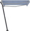 vidaXL - Luifel - vrijstaand - automatisch - 300x250 - cm - blauw - en - wit