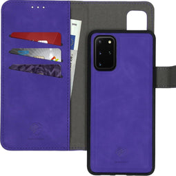 iMoshion Hoesje Geschikt voor Samsung Galaxy S20 Plus Hoesje Met Pasjeshouder - iMoshion Uitneembare 2-in-1 Luxe Bookcase - Paars