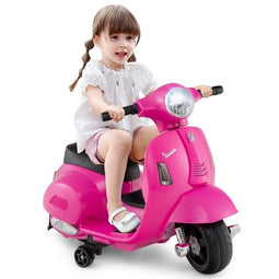 Coast Vespa - Kinder Elektrische Motorfiets 6V 30W - LED-koplamp Roze