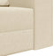 vidaXL - Vloersofa - Bed - 2-in-1 - Crème - 245x150x60.5 - cm - Stof