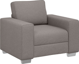 vidaXL - Ligzetel - in - Taupe - - - 59 - cm - Stof