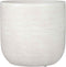 Mica Decorations Nora Bloempot - 24x25 cm - Terra - Wit - 2 Stuks