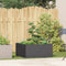 vidaXL - Plantenbak - 80x80x40 - cm - koudgewalst - staal - zwart