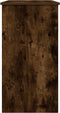 vidaXL - Bureau - 80x40x75 - cm - bewerkt - hout - gerookt - eikenkleurig