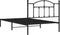 vidaXL - Bedframe - met - hoofdbord - metaal - zwart - 107x203 - cm