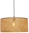 GOOD&MOJO Hanglamp Java - Bamboe Zwart - Ø50cm - Modern - Hanglampen Eetkamer, Slaapkamer, Woonkamer