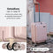 ONYX Handbagage Koffer 35L - Spinner wielen - Dubbel TSA Slot - 55 cm - Roze