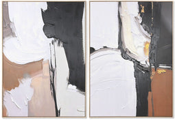 Schilderij Home ESPRIT Abstract Modern 103 x 4,5 x 143 cm (2 Stuks)