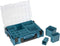 Makita 191X80-2 - Mbox Organizer - 13 verstelbare inzetbakken - Zwart/Turquoise