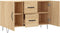 vidaXL - Dressoir - 100x36x60 - cm - bewerkt - hout - sonoma - eikenkleurig