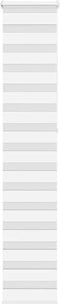 vidaXL - Zebra - rolgordijn - 40x230 - cm - stofbreedte - 35,9 - cm - polyester - wit