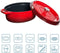 Grand Feu - Geëmailleerd gietijzeren braadpan - ovaal - 5,6 l - rood