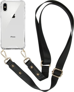 iMoshion Hoesje Geschikt voor iPhone Xs / X Hoesje Met Koord - iMoshion Backcover met strap - Transparant