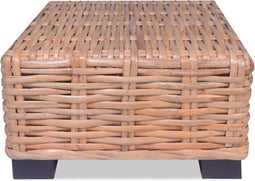 vidaXL - Salontafel - natuurlijk - rattan - 45x45x30 - cm