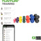 Tunturi Dumbbell set - 2 x 1 kg - Vinyl - Paars - Incl. gratis fitness app (2 stuks)