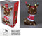 Kersthond - Acryl - LED 30 stuks - Bruin Rood Wit - 35 cm