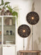 GOOD&MOJO Wandlamp Tanami - Rotan Zwart - Ø55cm - Binnen Modern
